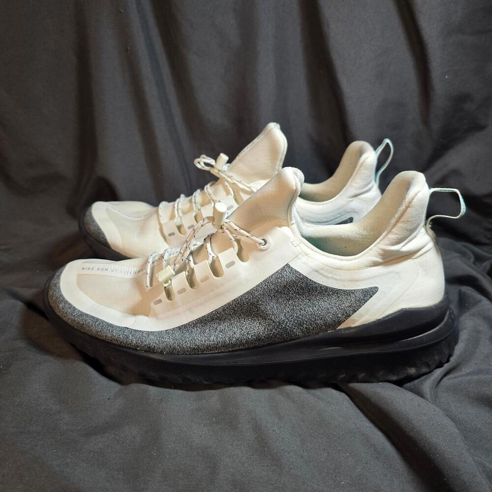 Nike Womens Size 10 US Renew Rival Shield Running Shoes White Gray AR0023-100